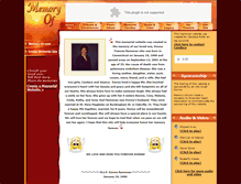 Tablet Screenshot of donna-ramonas.memory-of.com