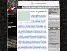 Tablet Screenshot of donald-sanschagrin.memory-of.com