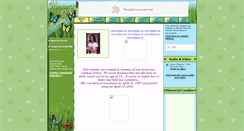 Desktop Screenshot of lindsey-felice.memory-of.com