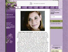 Tablet Screenshot of beckytorres.memory-of.com