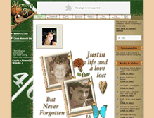 Tablet Screenshot of justin-jones.memory-of.com