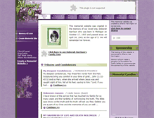 Tablet Screenshot of deborah-harrison.memory-of.com
