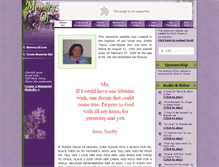 Tablet Screenshot of dottie-coletejada.memory-of.com