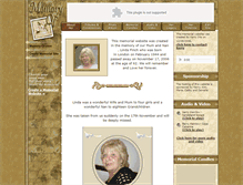 Tablet Screenshot of linda-finch.memory-of.com