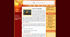 Desktop Screenshot of brucekennedy.memory-of.com