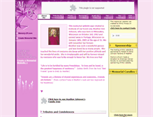 Tablet Screenshot of heather-johnson.memory-of.com