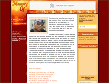 Tablet Screenshot of michael-buchanan-jr.memory-of.com