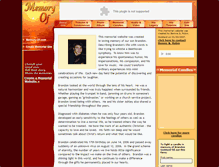 Tablet Screenshot of brandon-goddard.memory-of.com