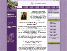 Tablet Screenshot of carla-took.memory-of.com