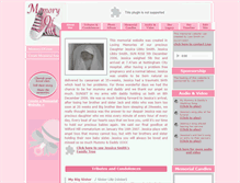 Tablet Screenshot of jessica-smith.memory-of.com