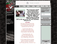 Tablet Screenshot of joshua-stevens.memory-of.com