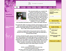Tablet Screenshot of courtney-jackson.memory-of.com