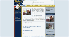 Desktop Screenshot of albertgettings.memory-of.com