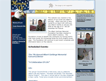 Tablet Screenshot of albertgettings.memory-of.com