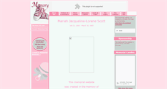 Desktop Screenshot of mariah-scott.memory-of.com