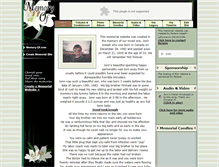 Tablet Screenshot of jonnfrankjoseph.memory-of.com