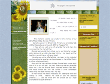 Tablet Screenshot of danielle-dangelo.memory-of.com