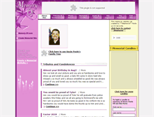 Tablet Screenshot of kevin-poole.memory-of.com