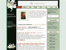 Tablet Screenshot of michael-pasek.memory-of.com