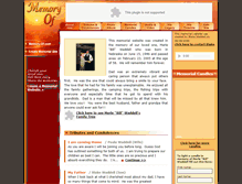Tablet Screenshot of billwaddell.memory-of.com