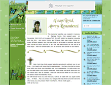 Tablet Screenshot of pamela-morris.memory-of.com