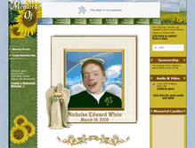 Tablet Screenshot of nicky-white.memory-of.com