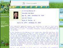 Tablet Screenshot of jenniferleemoss.memory-of.com