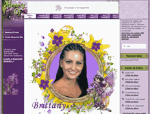 Tablet Screenshot of ourbelovedbrittany.memory-of.com