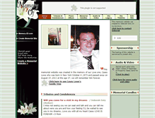 Tablet Screenshot of casey-lowe-1973-2011.memory-of.com