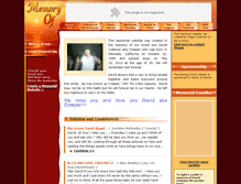 Tablet Screenshot of david-coleman.memory-of.com