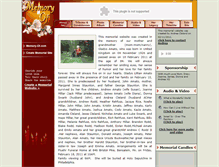 Tablet Screenshot of gladys-amato.memory-of.com