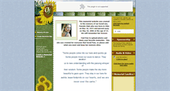 Desktop Screenshot of pamela-olah.memory-of.com