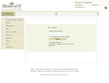 Tablet Screenshot of curtis-heino.memory-of.com