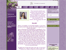 Tablet Screenshot of marla-stumpff.memory-of.com