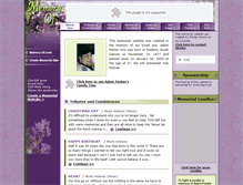 Tablet Screenshot of adam-parker.memory-of.com