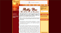 Desktop Screenshot of bobby-diaz.memory-of.com