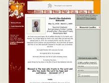 Tablet Screenshot of david-sokunbi.memory-of.com