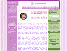 Tablet Screenshot of christine-richardson.memory-of.com