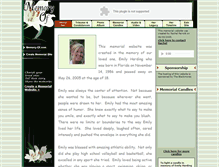 Tablet Screenshot of emily-harding.memory-of.com