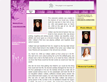 Tablet Screenshot of colleen-gold.memory-of.com