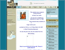 Tablet Screenshot of daryl-leake.memory-of.com
