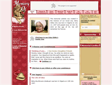 Tablet Screenshot of edna-obika.memory-of.com