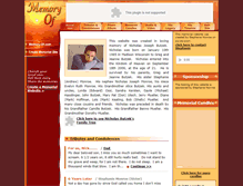 Tablet Screenshot of nicholasbutzek.memory-of.com
