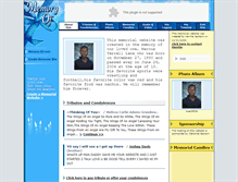 Tablet Screenshot of marcus-lane.memory-of.com