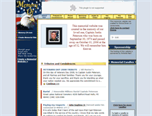 Tablet Screenshot of captain-peterson.memory-of.com