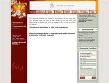 Tablet Screenshot of maryromano.memory-of.com