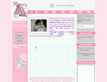 Tablet Screenshot of my-little-angel-angelina.memory-of.com