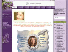 Tablet Screenshot of crystle-trevino.memory-of.com