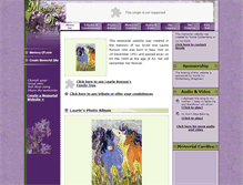 Tablet Screenshot of laurie-ronson.memory-of.com