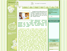 Tablet Screenshot of hailee-sorumangel.memory-of.com